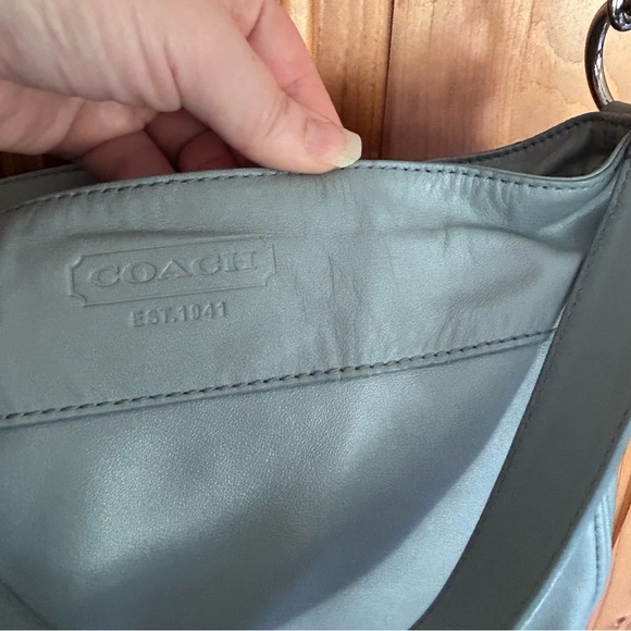 Coach Legacy Crossbody Bag | Sky Blue Leather | Vintage 2009 - Picture 15 of 16